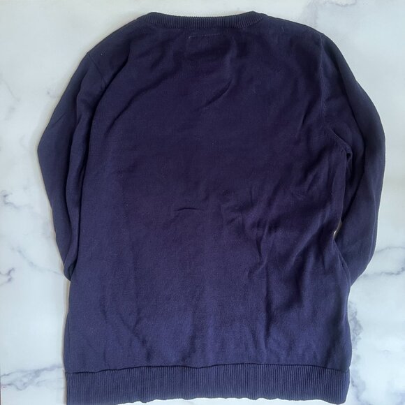 Anthropologie Tabitha Embroidered Soleil Cardigan, Navy, Size M - Picture 2 of 8